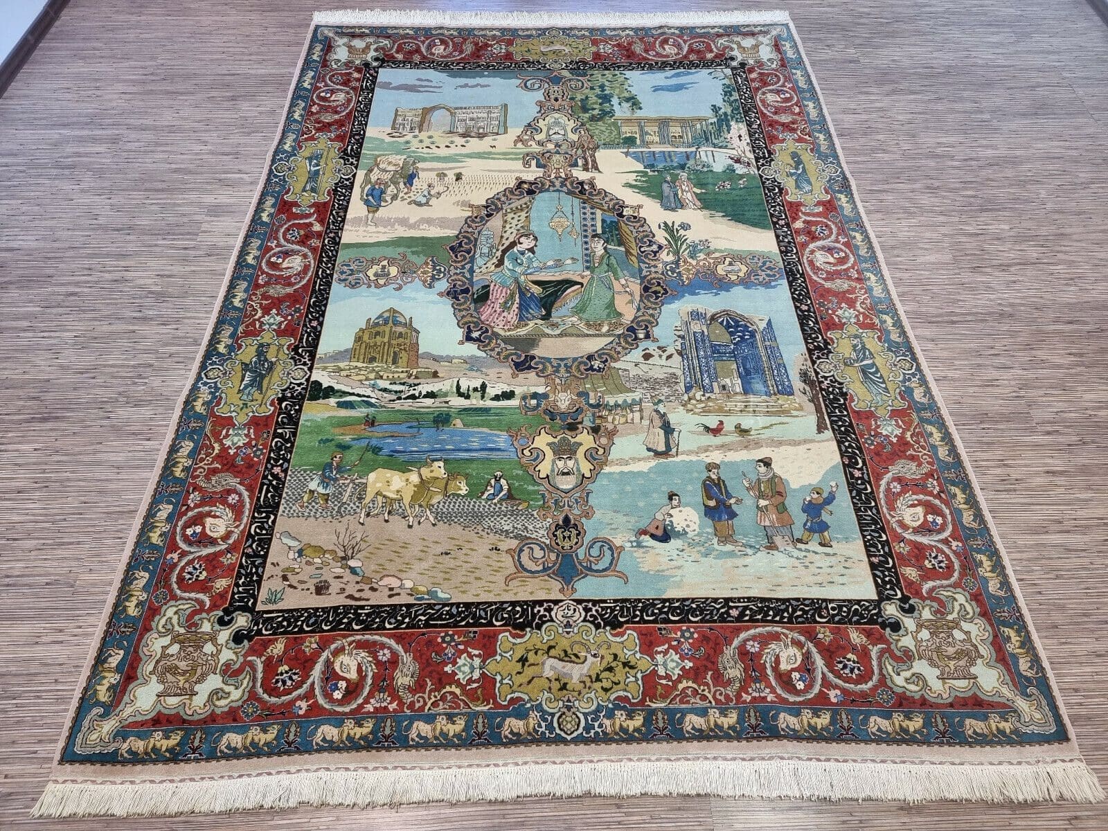 Tabriz Persian Rug 300 × 200 cm in Wool, hand-knotted