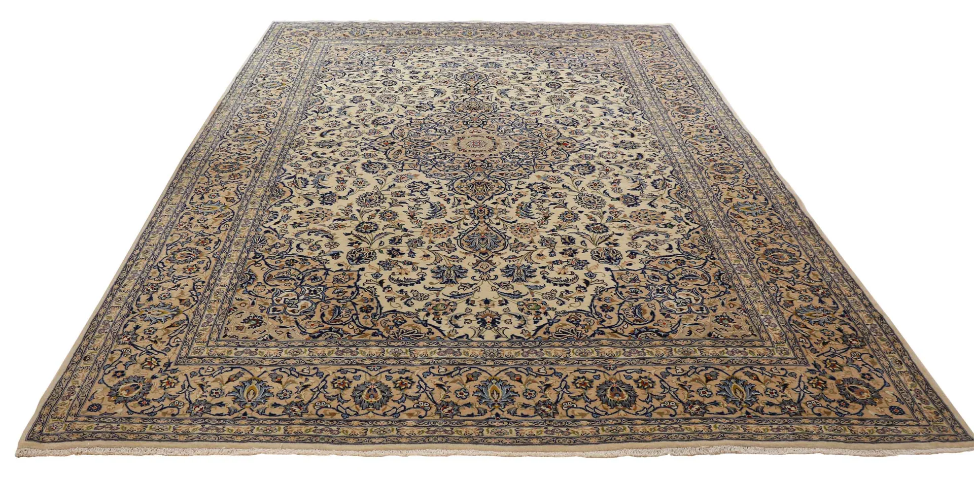 Alternative view of Hand-Knotted Kerman Persian Rug, 430 × 297 cm, Wool