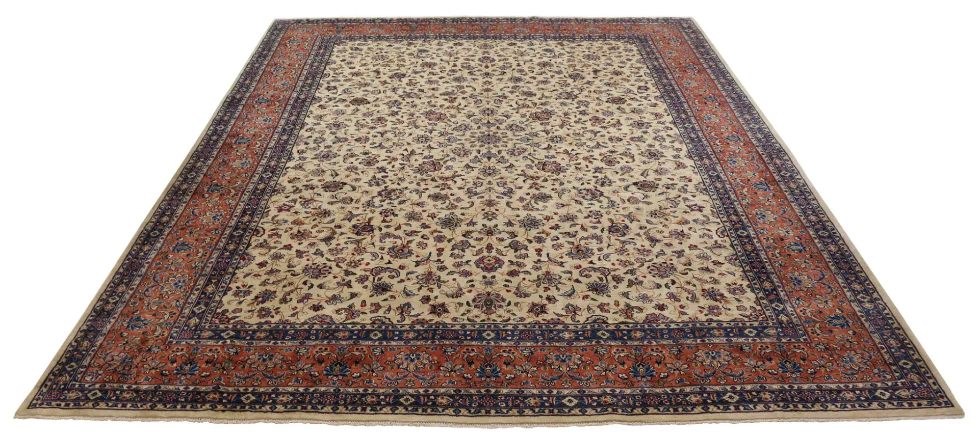 Alternative view of Hand-Knotted Kerman Persian Rug, 395 × 300 cm, Wool