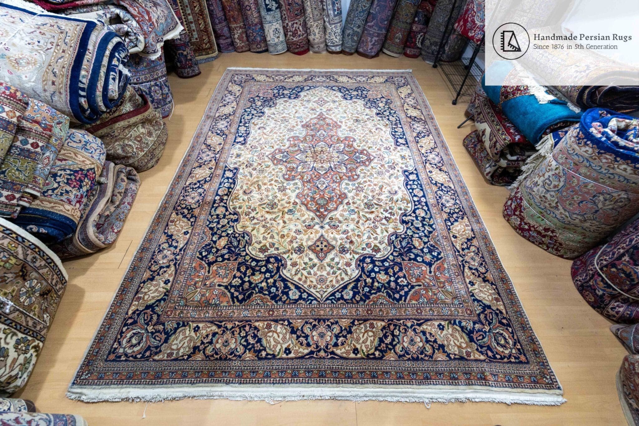 Kayseri Turkish Rug 317 × 221 cm in Wool, hand-knotted - Image 4