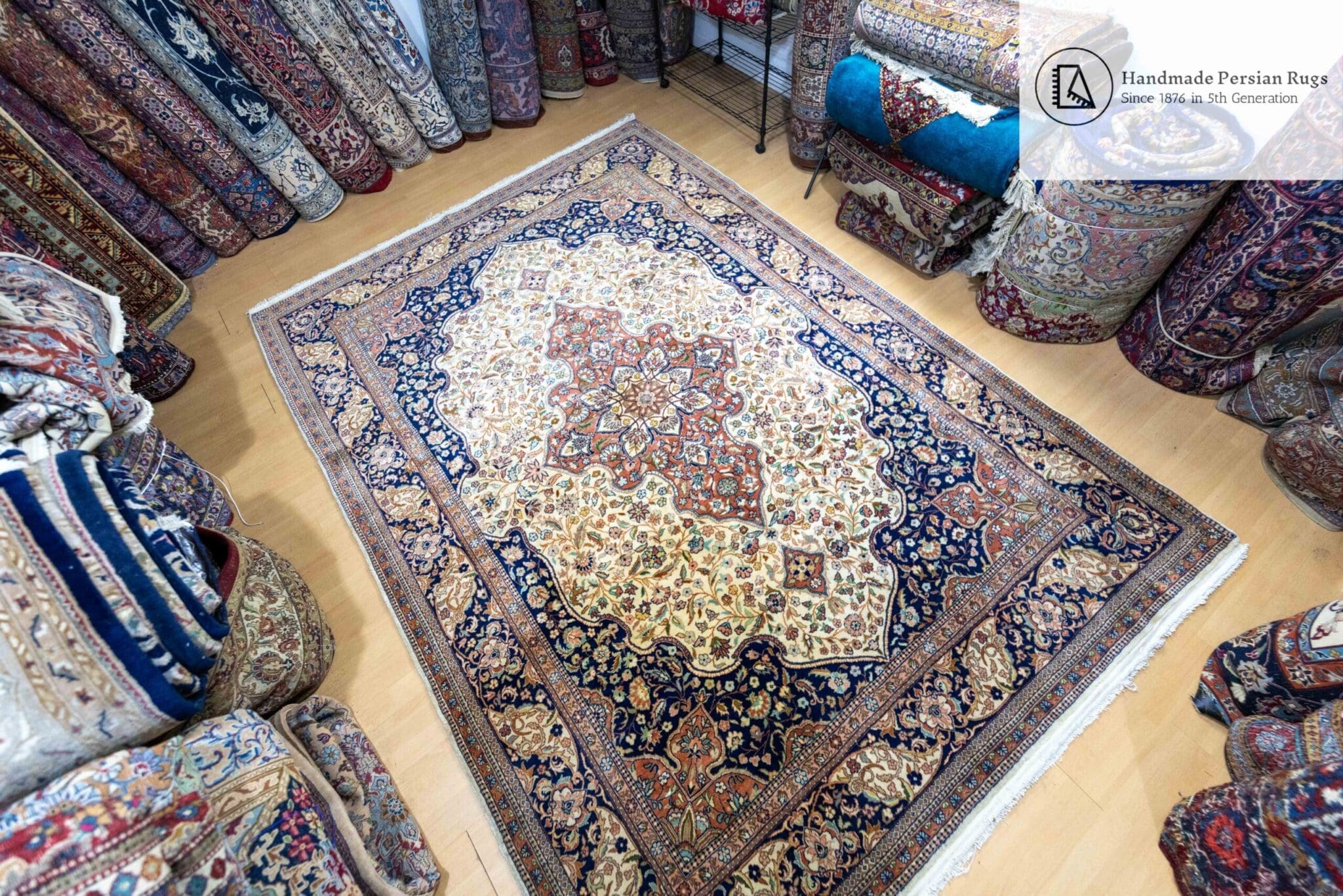 Kayseri Turkish Rug 317 × 221 cm in Wool, hand-knotted - Image 6