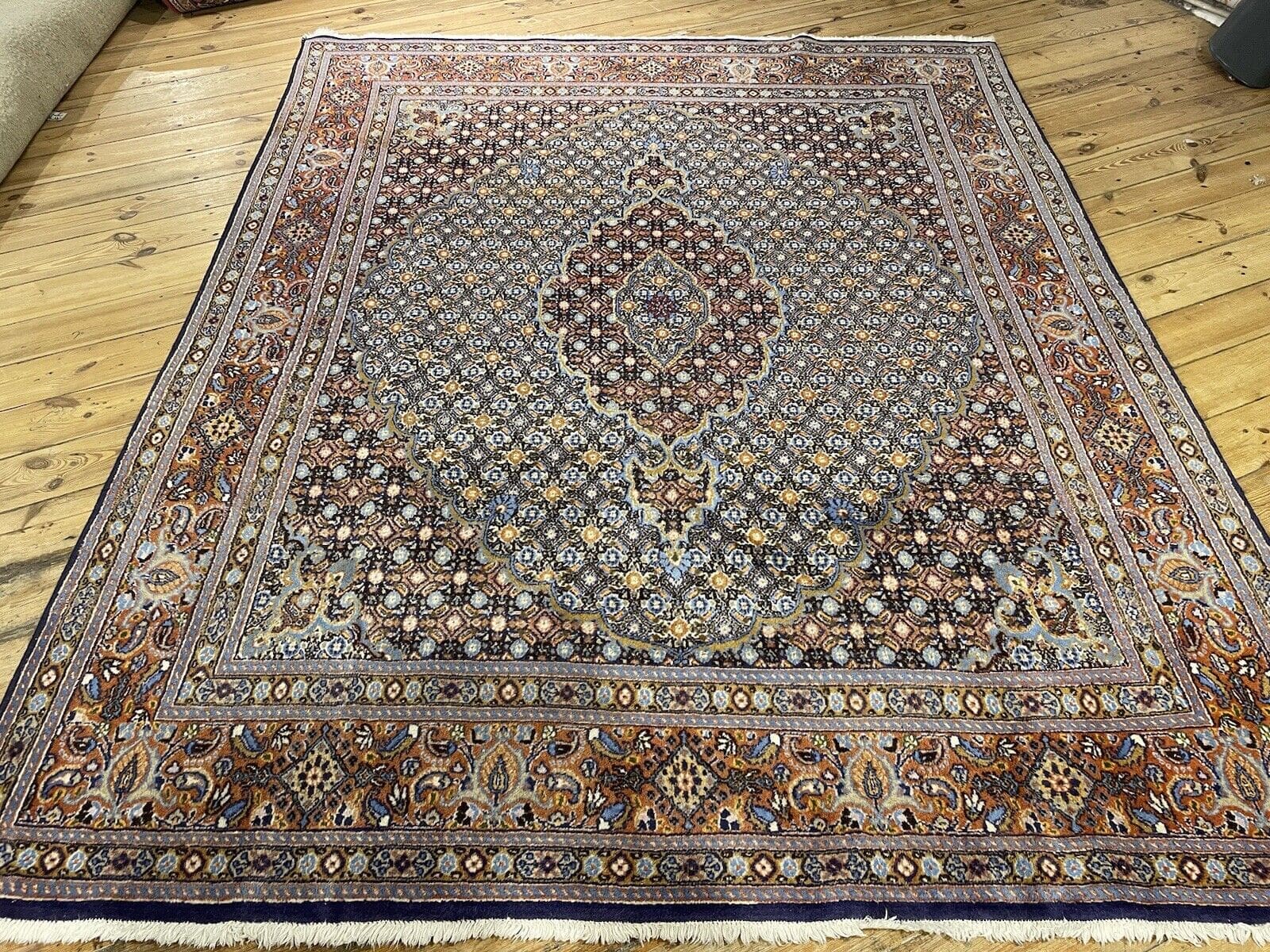 Alternative view of Wool Moud Persian Rug 240 × 190 cm, hand-knotted