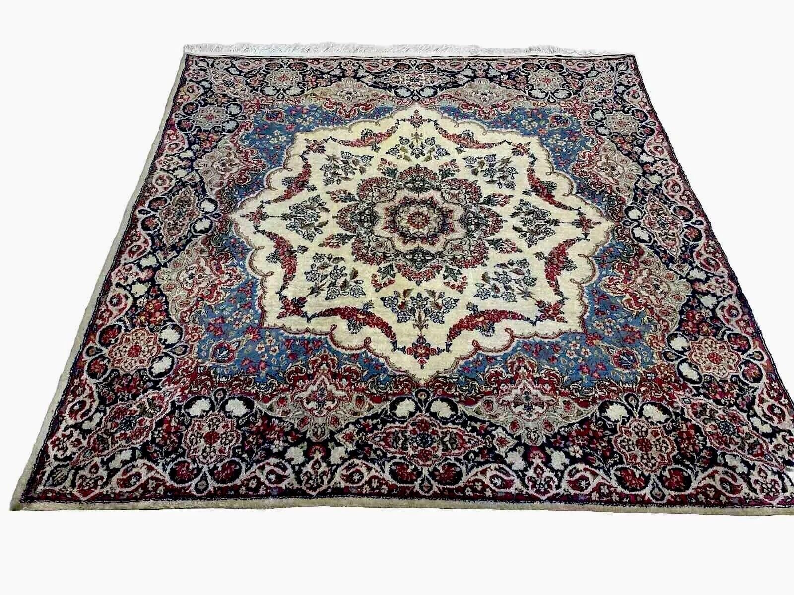 Alternative view of Wool Kerman Persian Rug 180 × 180 cm, hand-knotted