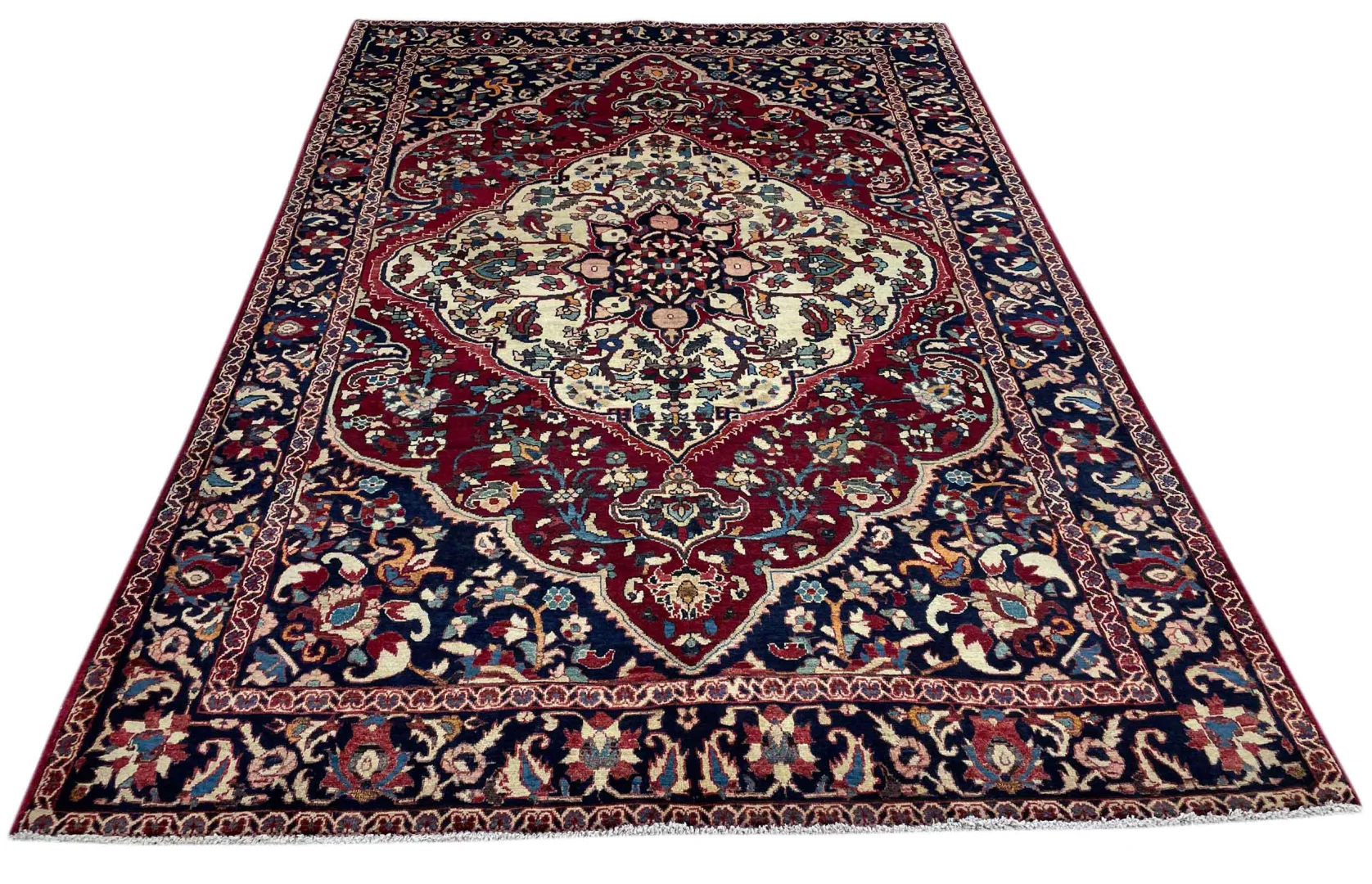 Alternative view of Hand-Knotted Bakhtiari Persian Rug, 313 × 217 cm, Wool