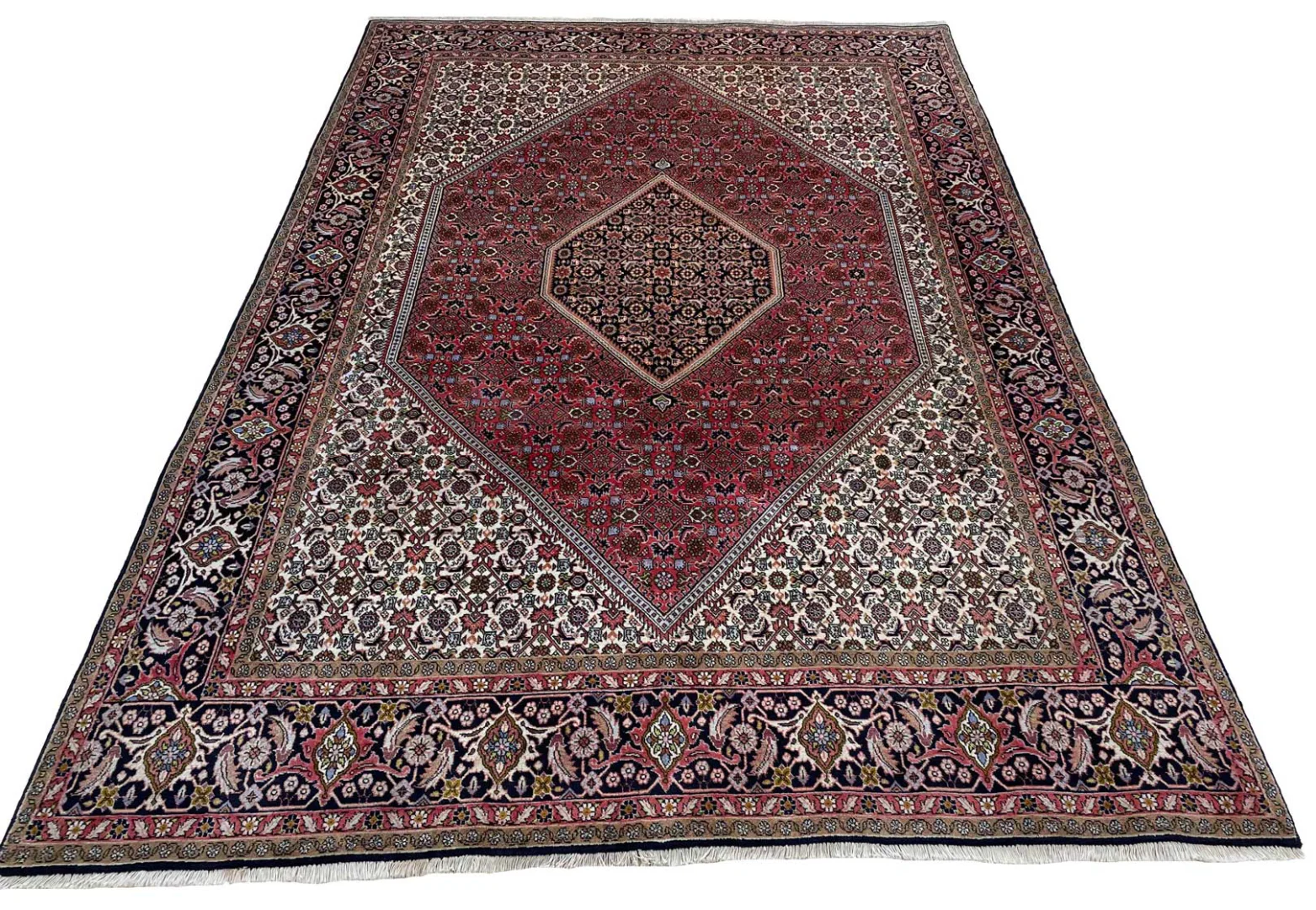 Alternative view of Bijar Persian Rug 295 × 198 cm in Wool, hand-knotted