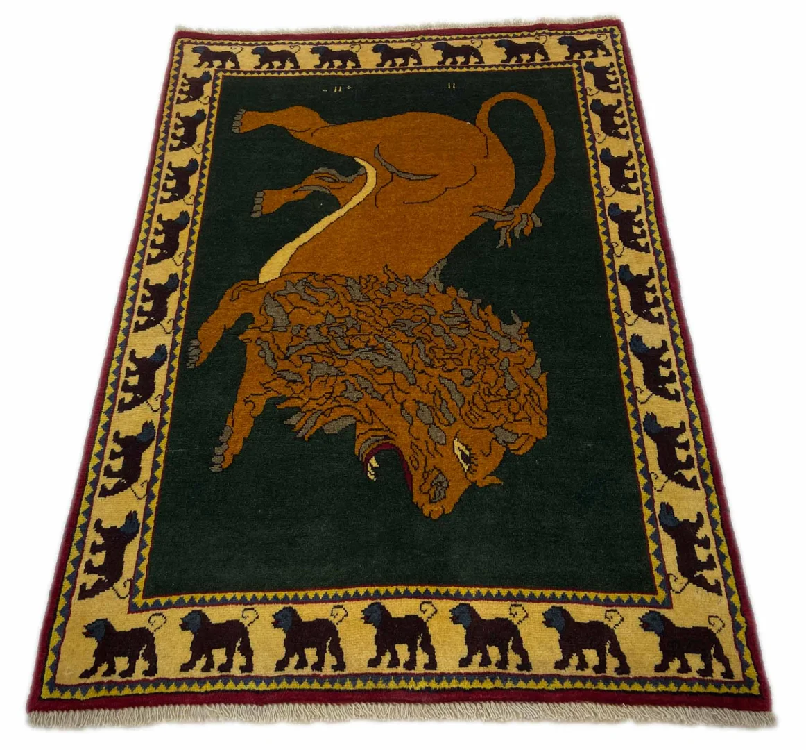 Alternative view of Gabbeh Persian Rug 153 × 103 cm in Wool, hand-knotted