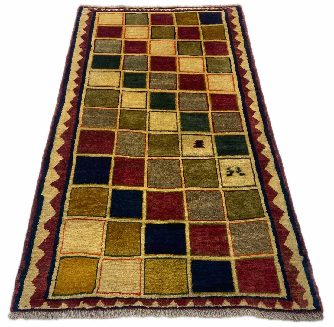 Alternative view of Gabbeh Persian Rug 176 × 102 cm in Wool, hand-knotted
