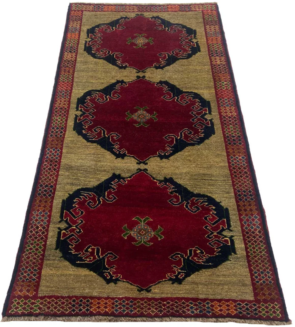 Alternative view of Gabbeh Persian Rug 194 × 98 cm in Wool, hand-knotted