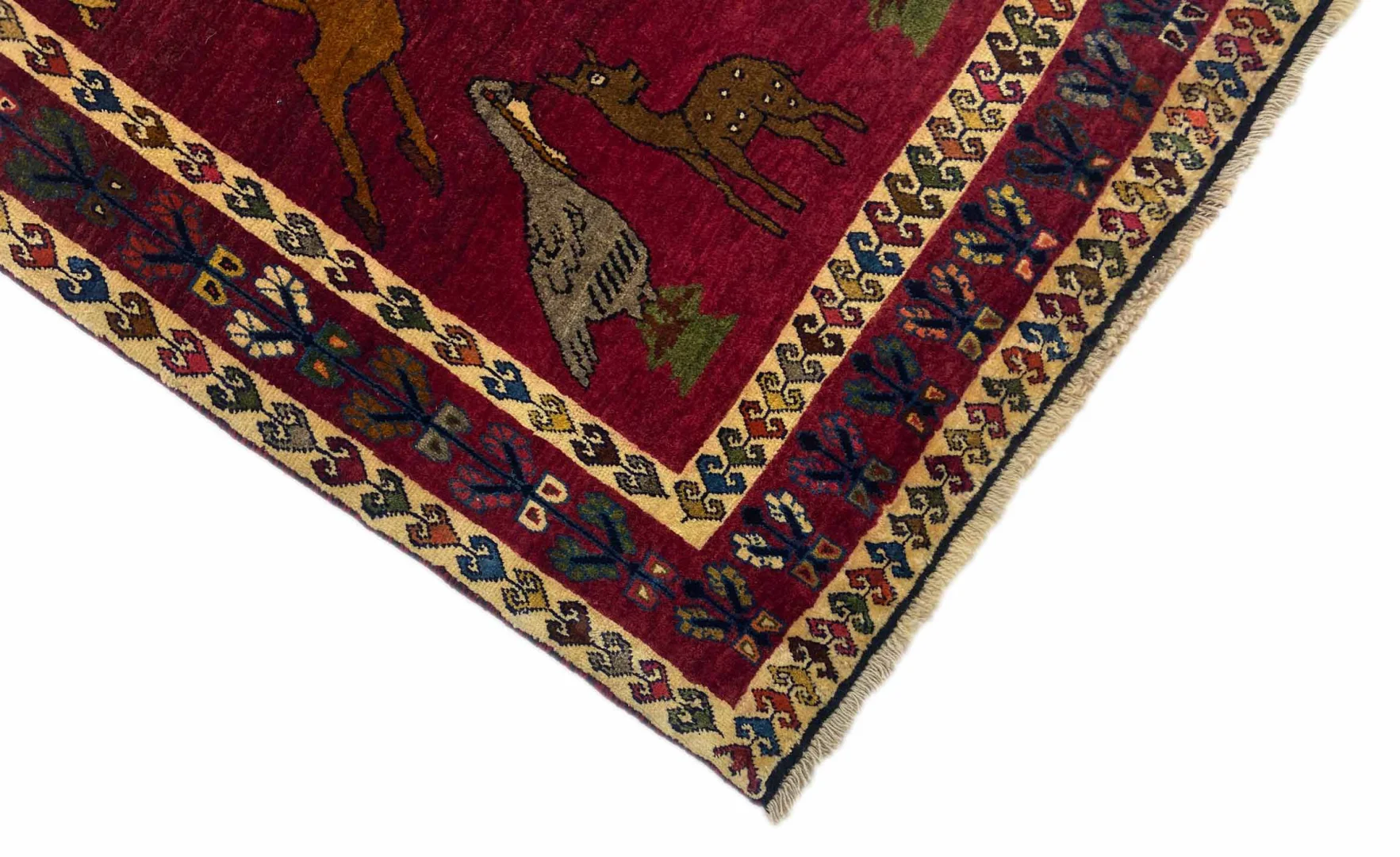 Hand-Knotted Gabbeh Persian Rug, 238 × 104 cm, Wool - Image 4
