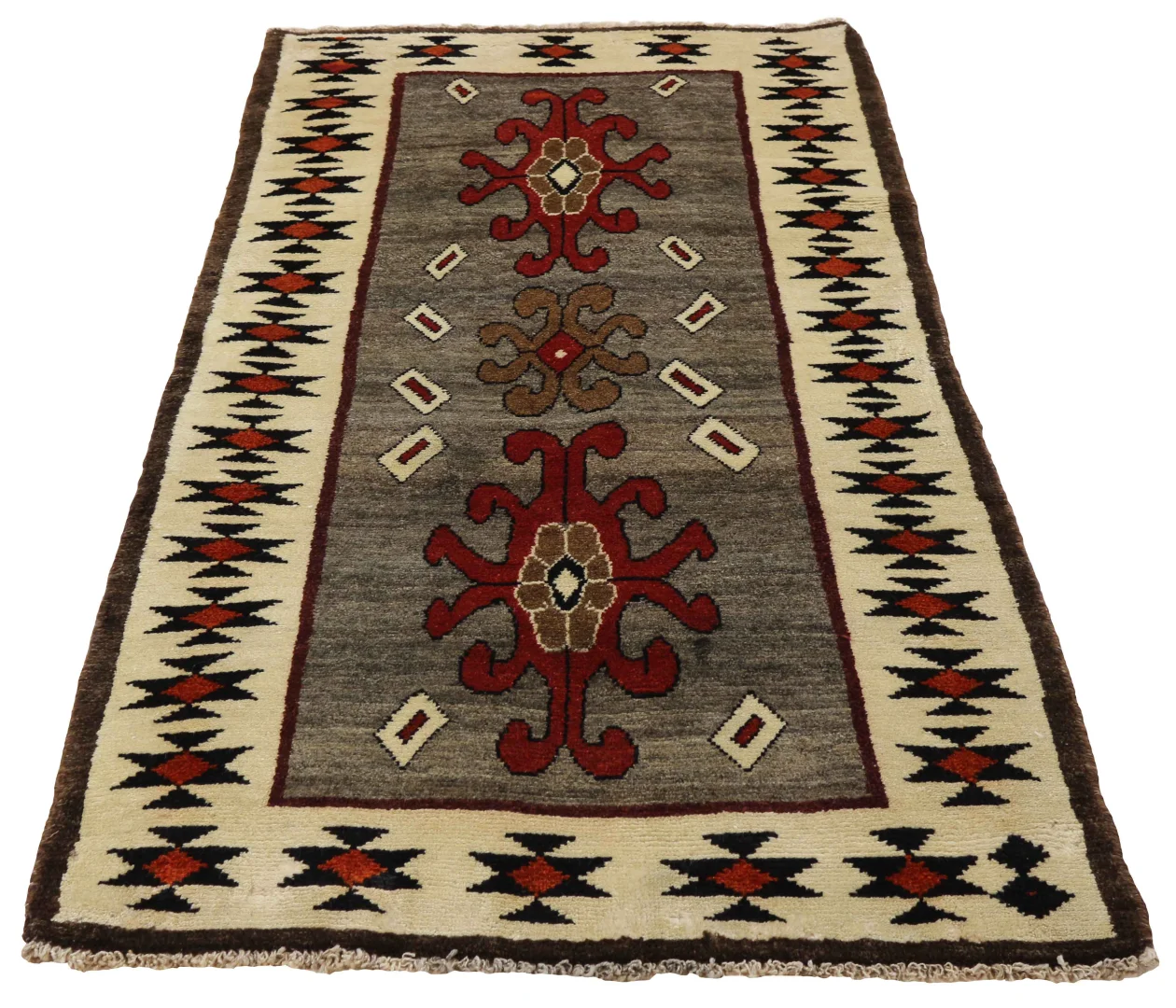 Alternative view of Wool Gabbeh Persian Rug 189 × 100 cm, hand-knotted