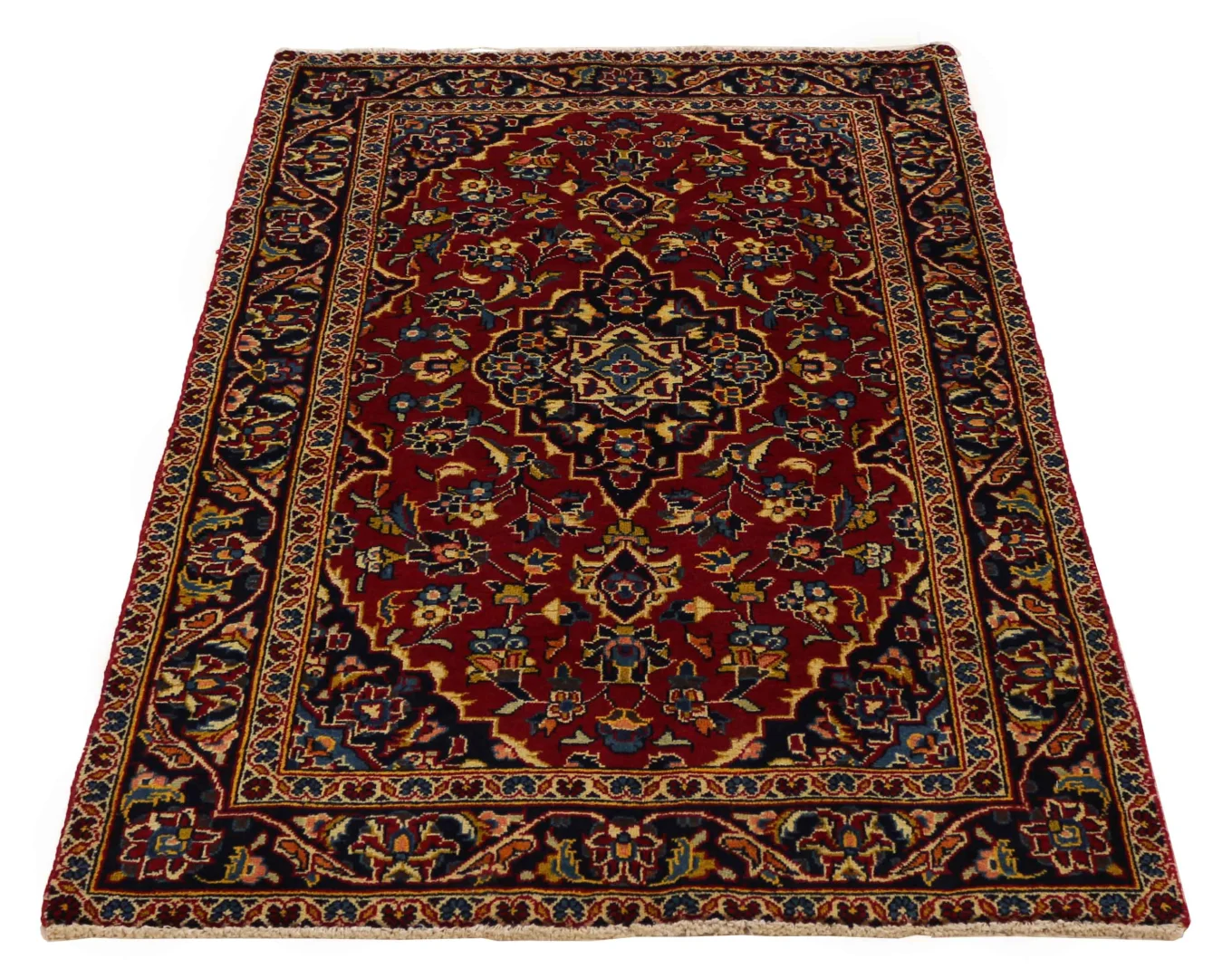 Alternative view of Wool Kashan Persian Rug 158 × 98 cm, hand-knotted