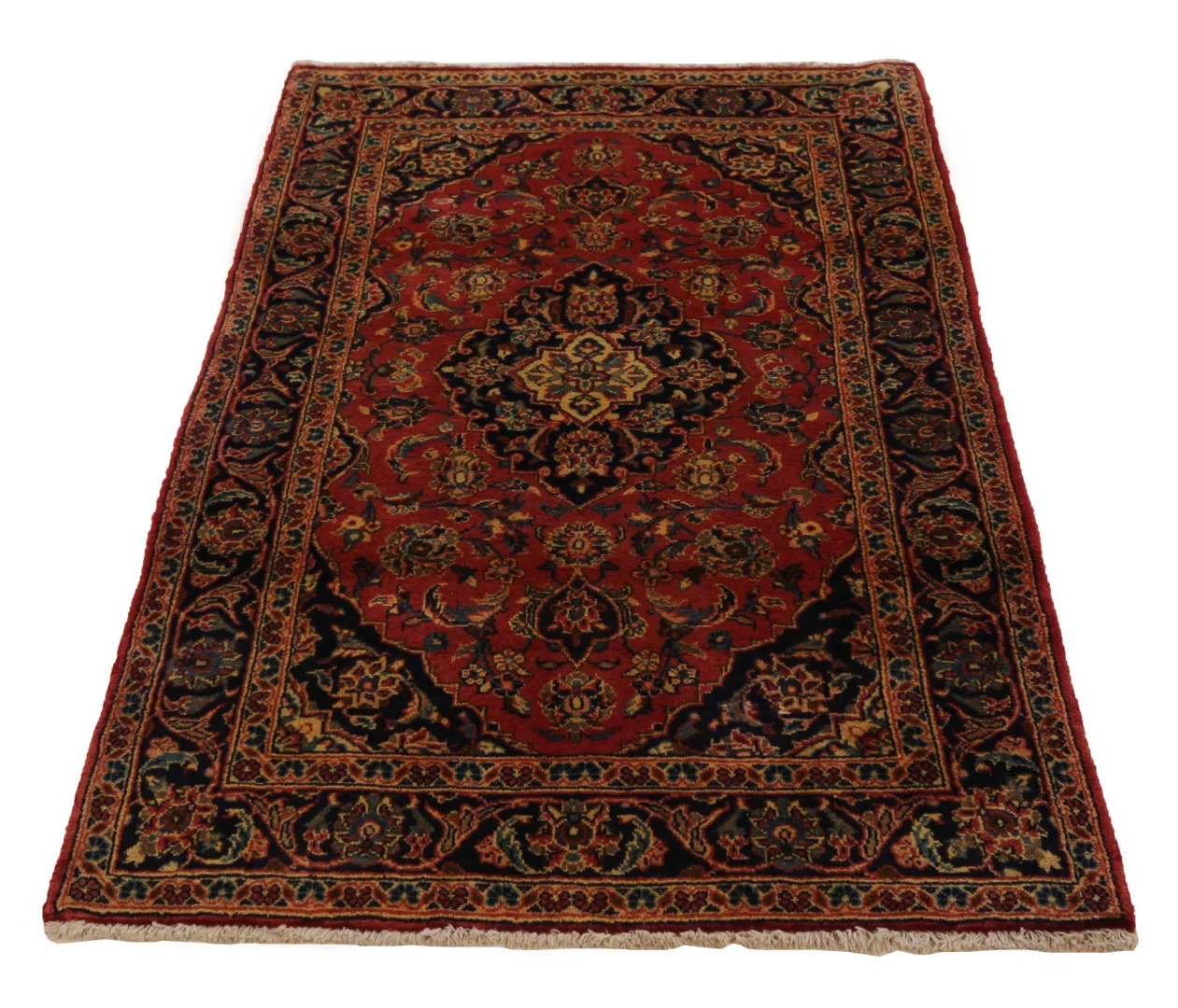 Alternative view of Wool Kashan Persian Rug 159 × 99 cm, hand-knotted