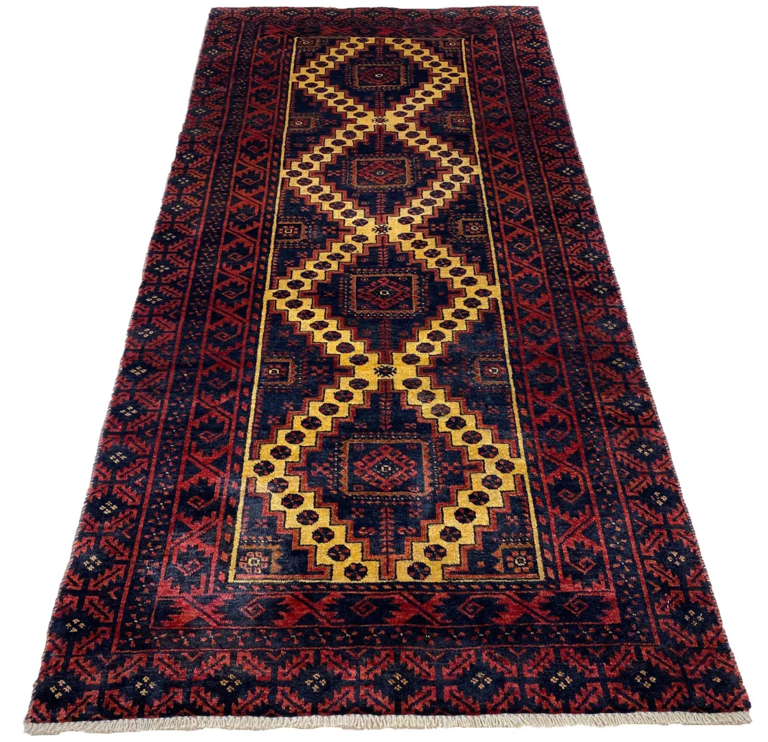Alternative view of Hand-Knotted Baluch Persian Rug, Wool