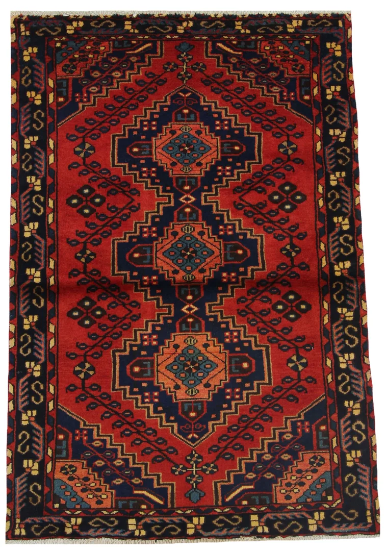 Hamadan Persian Rug 152 × 102 cm in Wool, hand-knotted