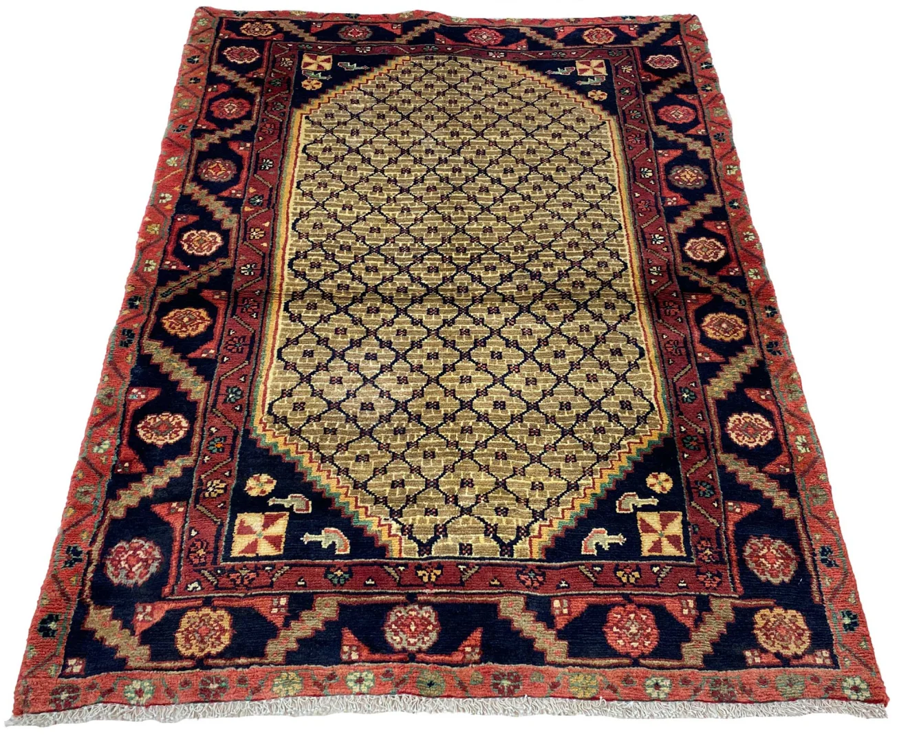Alternative view of Hand-Knotted Hamadan Persian Rug, Wool