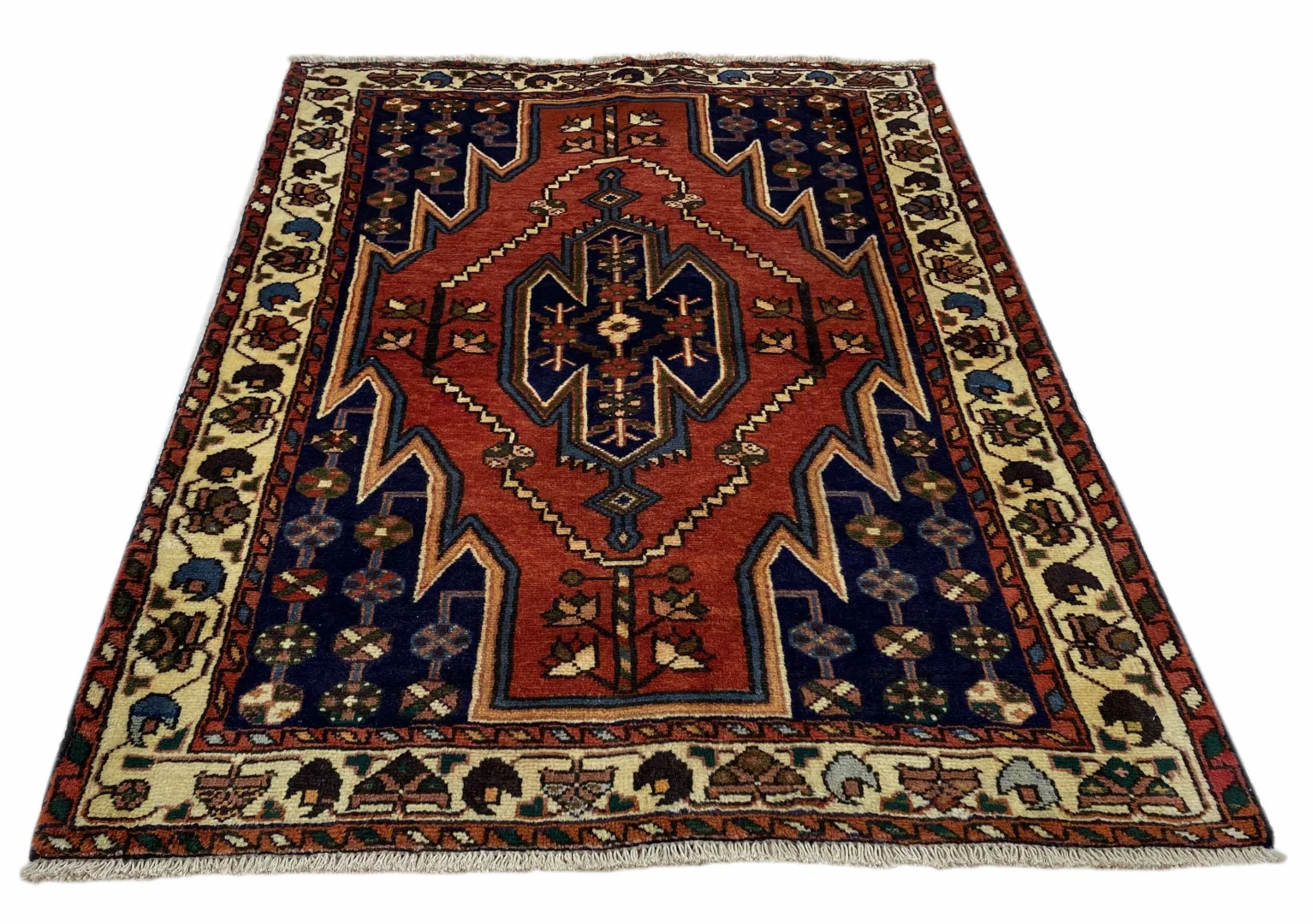 Alternative view of Hand-Knotted Hamadan Persian Rug, Wool