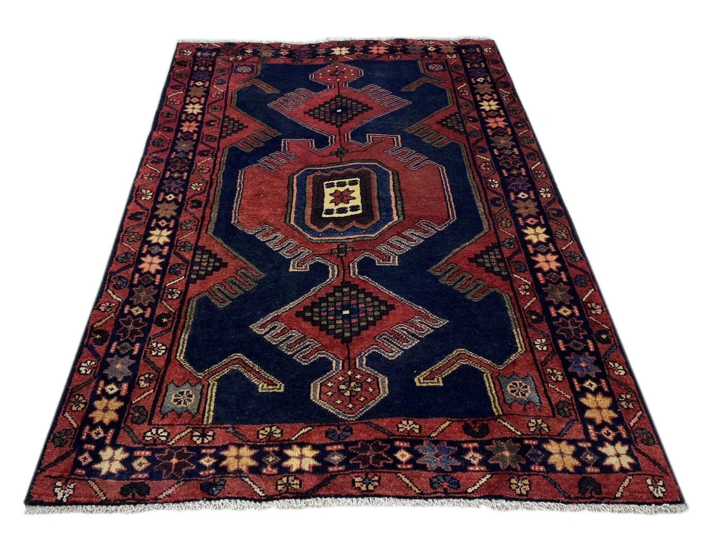 Alternative view of Hand-Knotted Hamadan Persian Rug, Wool