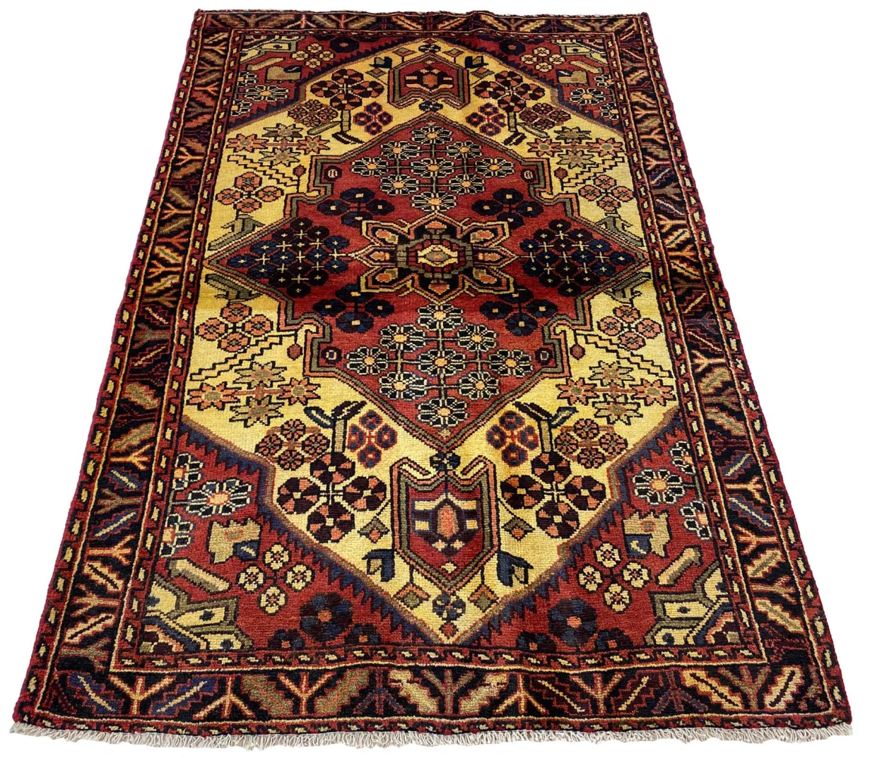 Alternative view of Hand-Knotted Hamadan Persian Rug, Wool