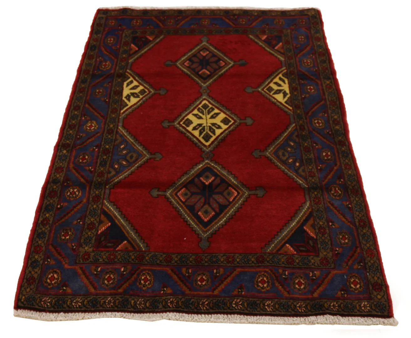 Alternative view of Hand-Knotted Hamadan Persian Rug, Wool