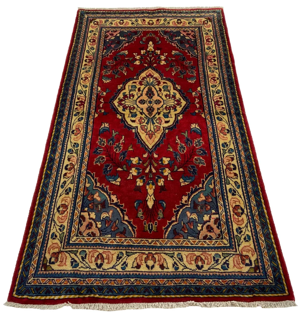 Alternative view of Hand-Knotted Hamadan Persian Rug, Wool