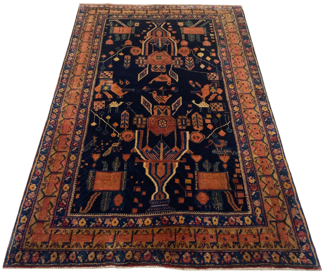 Alternative view of Wool Persian Rug 190 × 121 cm, hand-knotted