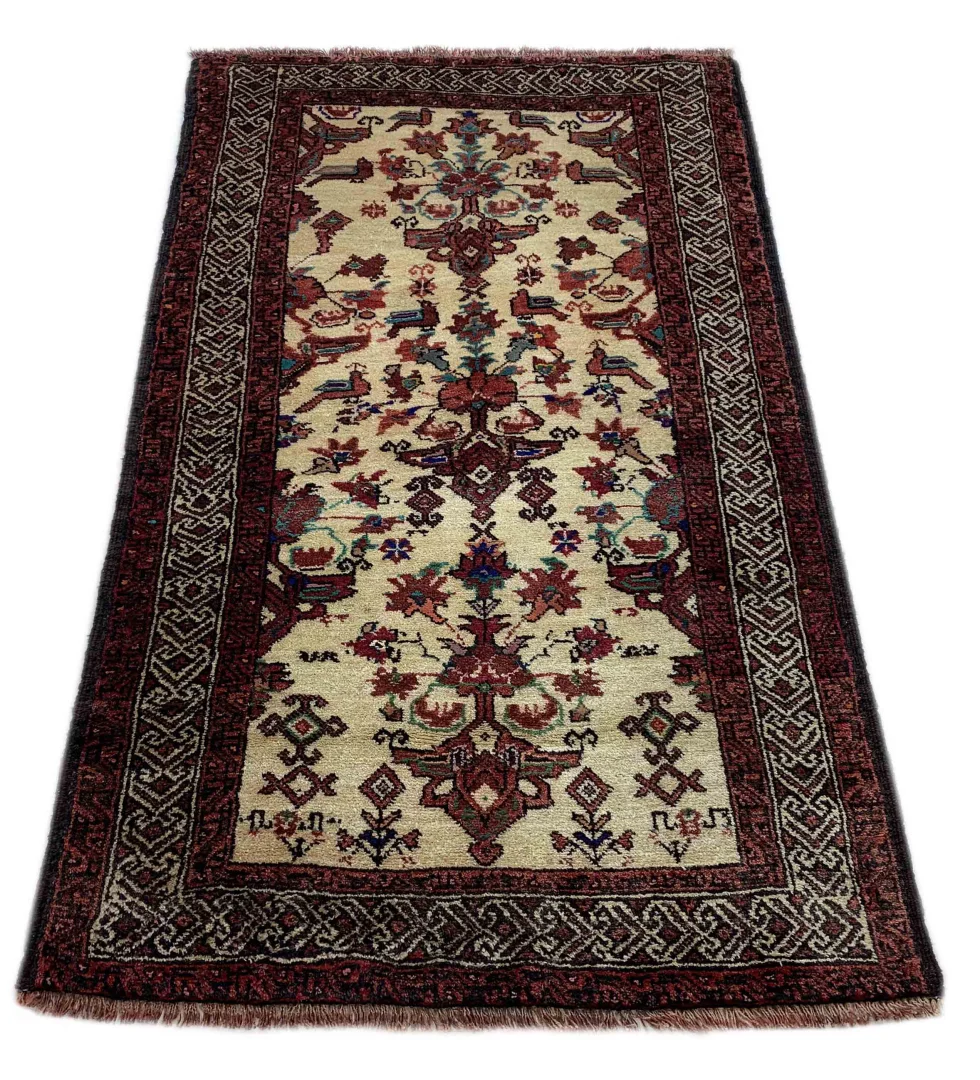 Alternative view of Hand-Knotted Afghan Rug, Wool