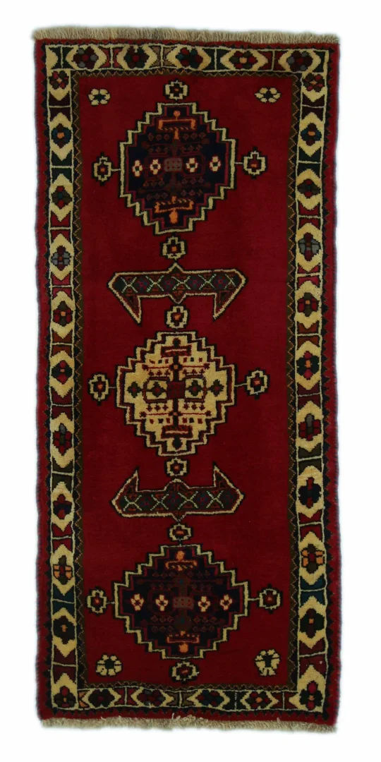 Hand-Knotted Gabbeh Persian Rug, Wool