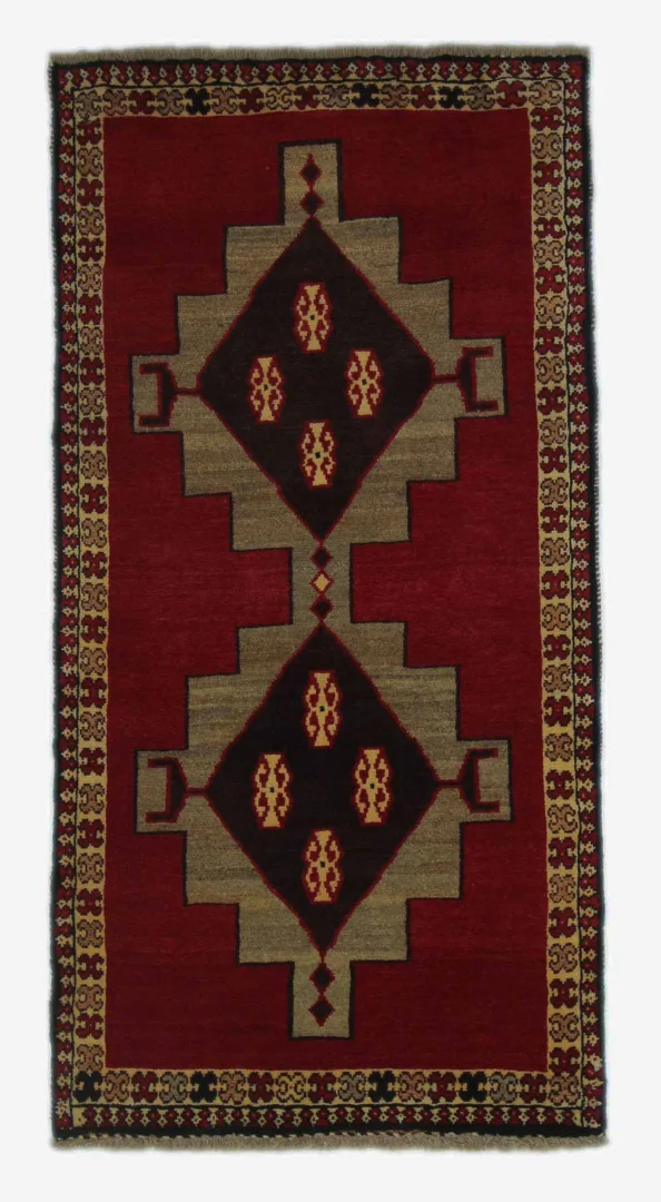 Hand-Knotted Gabbeh Persian Rug, 170 × 86 cm, Wool