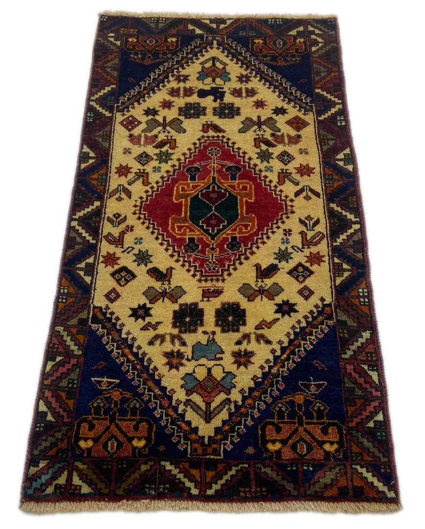 Alternative view of Hand-Knotted Gabbeh Persian Rug, Wool