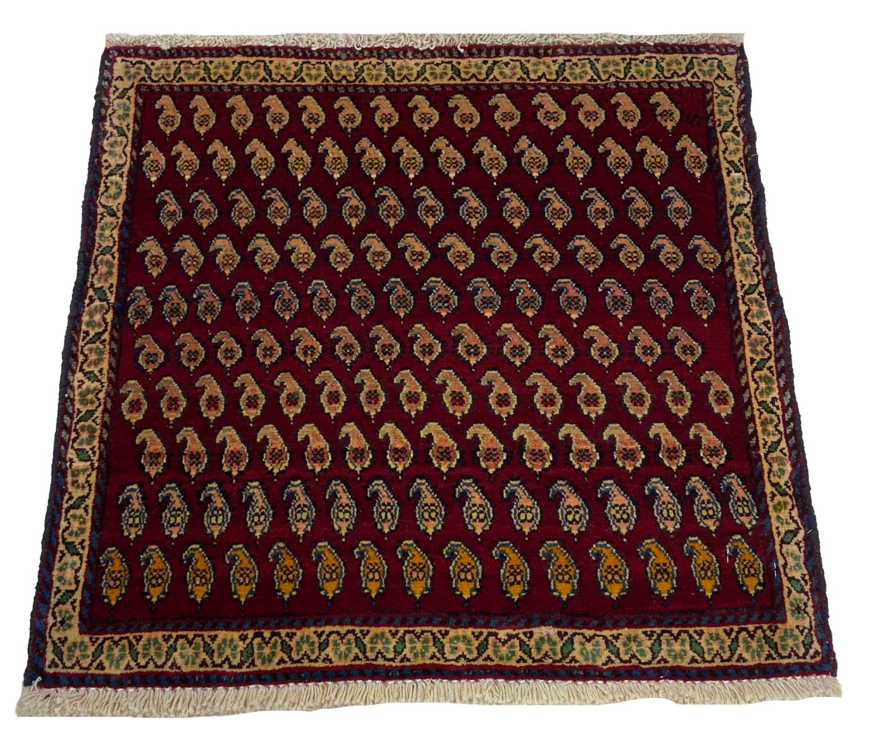 Alternative view of Wool Qashqai Persian Rug 57 × 60 cm, hand-knotted