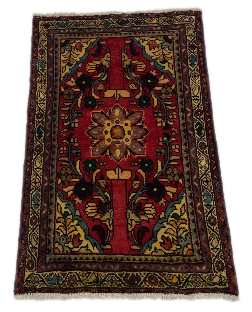 Alternative view of Hand-Knotted Hamadan Persian Rug, Wool