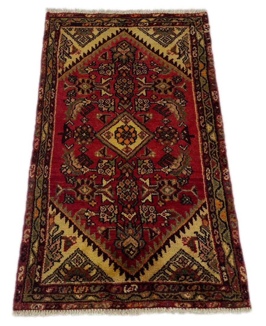 Alternative view of Hand-Knotted Hamadan Persian Rug, Wool