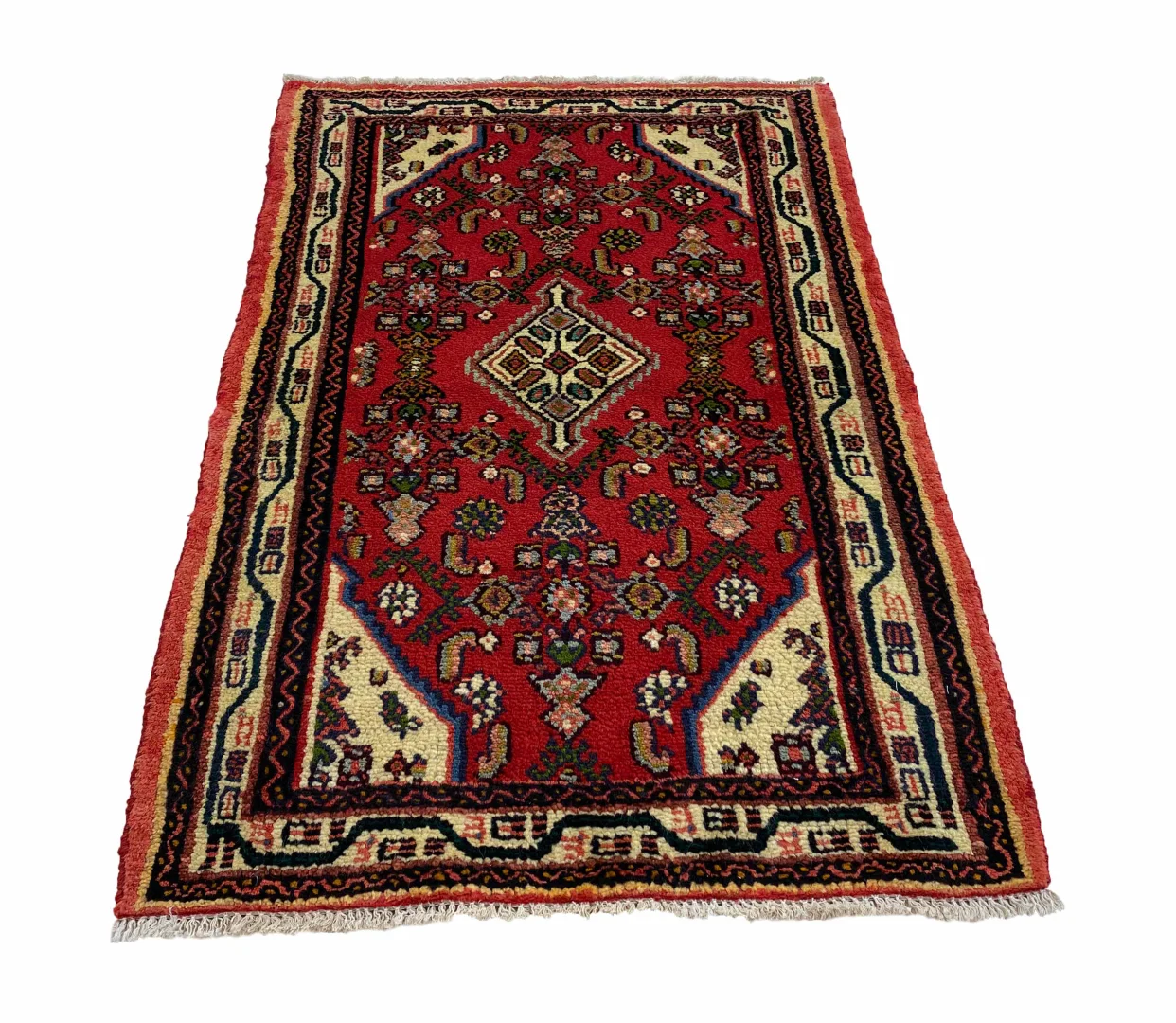 Alternative view of Hand-Knotted Hamadan Persian Rug, Wool