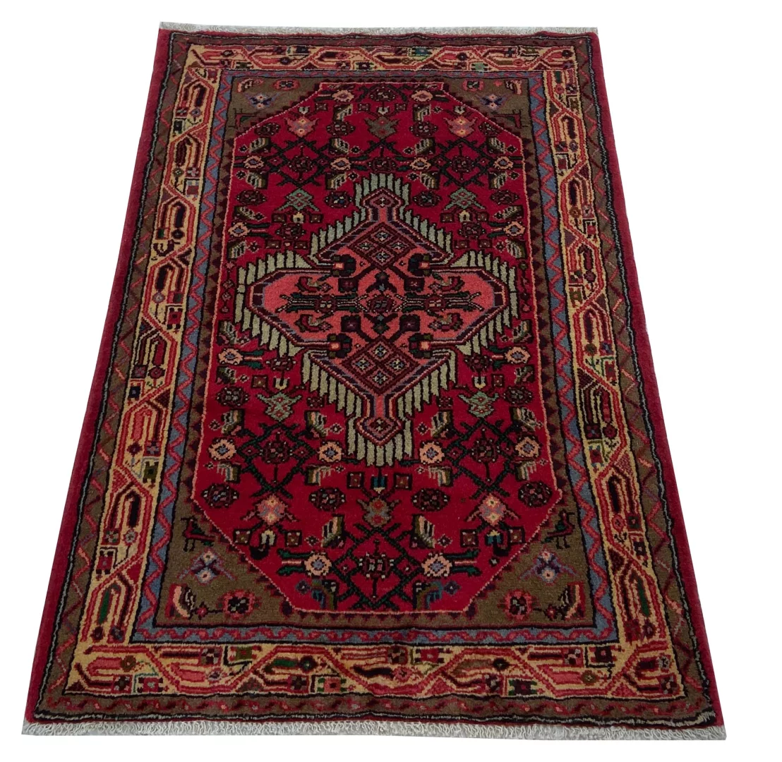 Alternative view of Hand-Knotted Hamadan Persian Rug, Wool