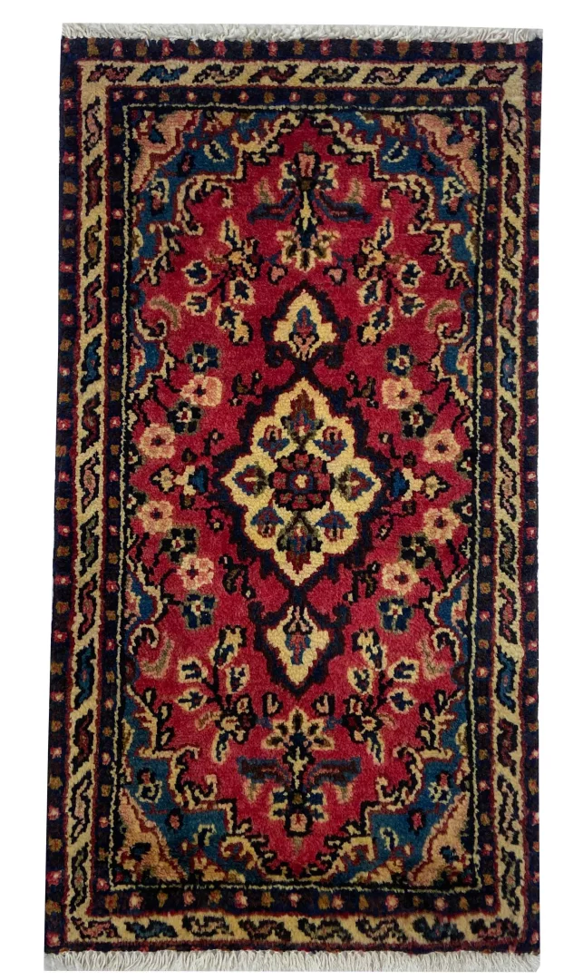 Hand-Knotted Hamadan Persian Rug, Wool