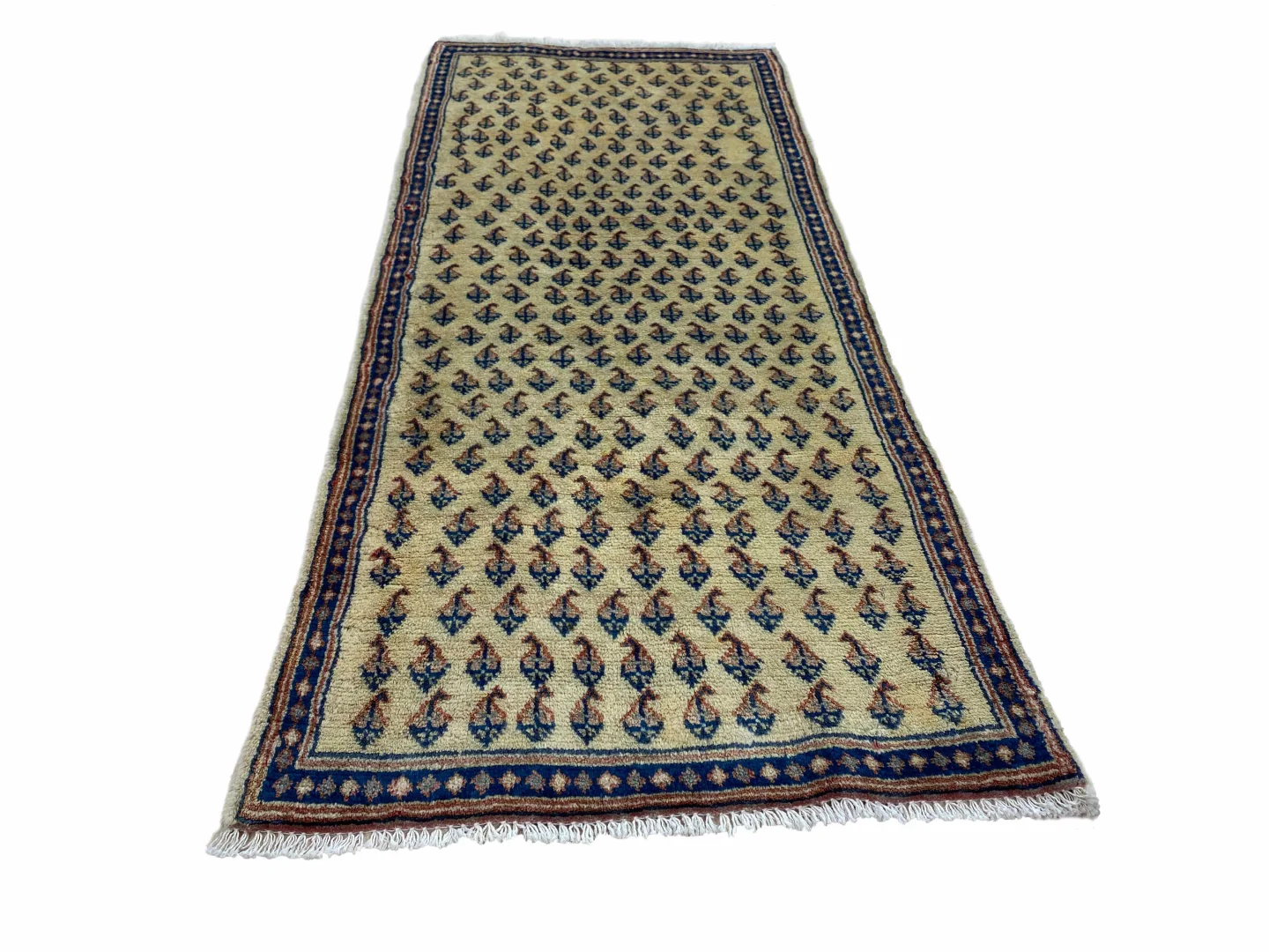 Alternative view of Hamadan Persian Rug 120 × 55 cm in Wool, hand-knotted