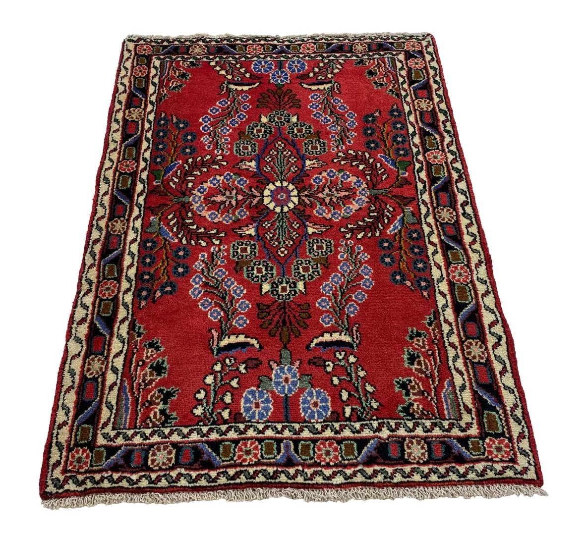 Alternative view of Hand-Knotted Hamadan Persian Rug, Wool
