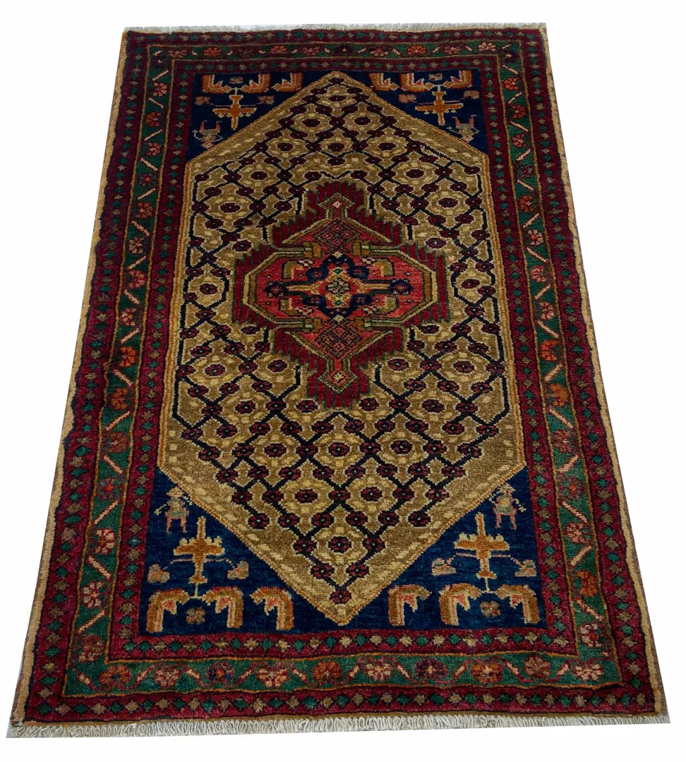 Alternative view of Hand-Knotted Hamadan Persian Rug, Wool