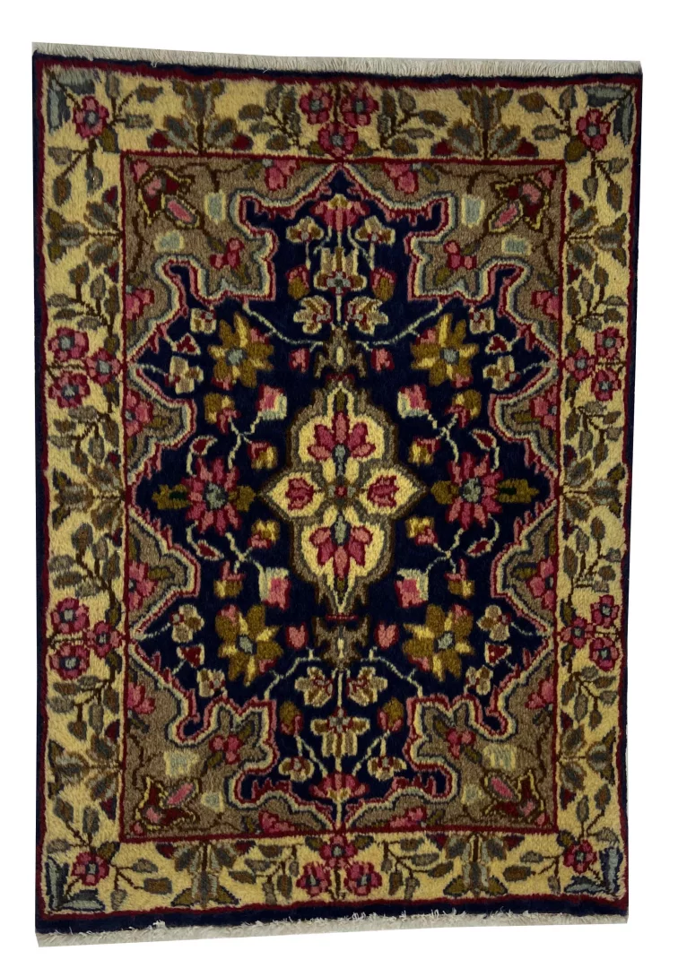 Hand-Knotted Hamadan Persian Rug, 86 × 61 cm, Wool