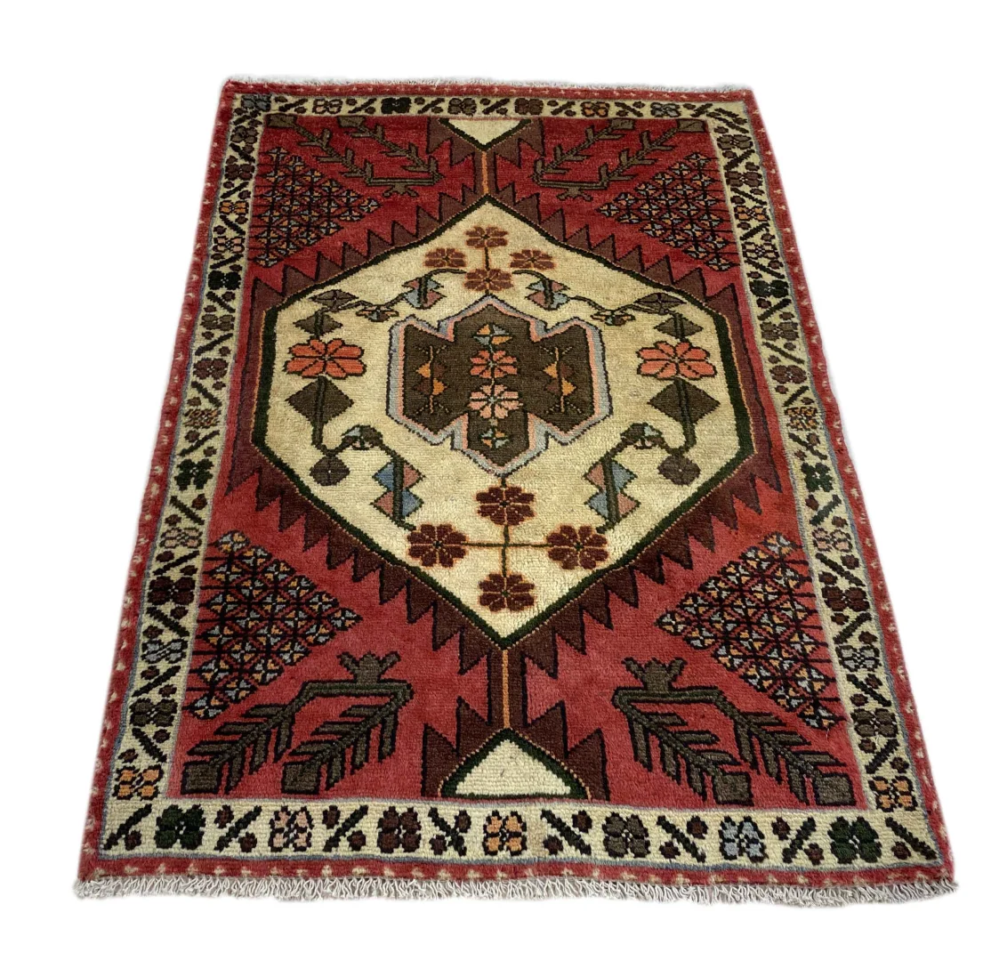 Alternative view of Hand-Knotted Hamadan Persian Rug, Wool