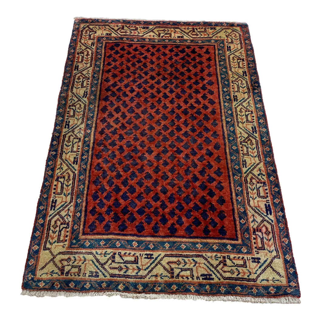 Alternative view of Hand-Knotted Hamadan Persian Rug, Wool