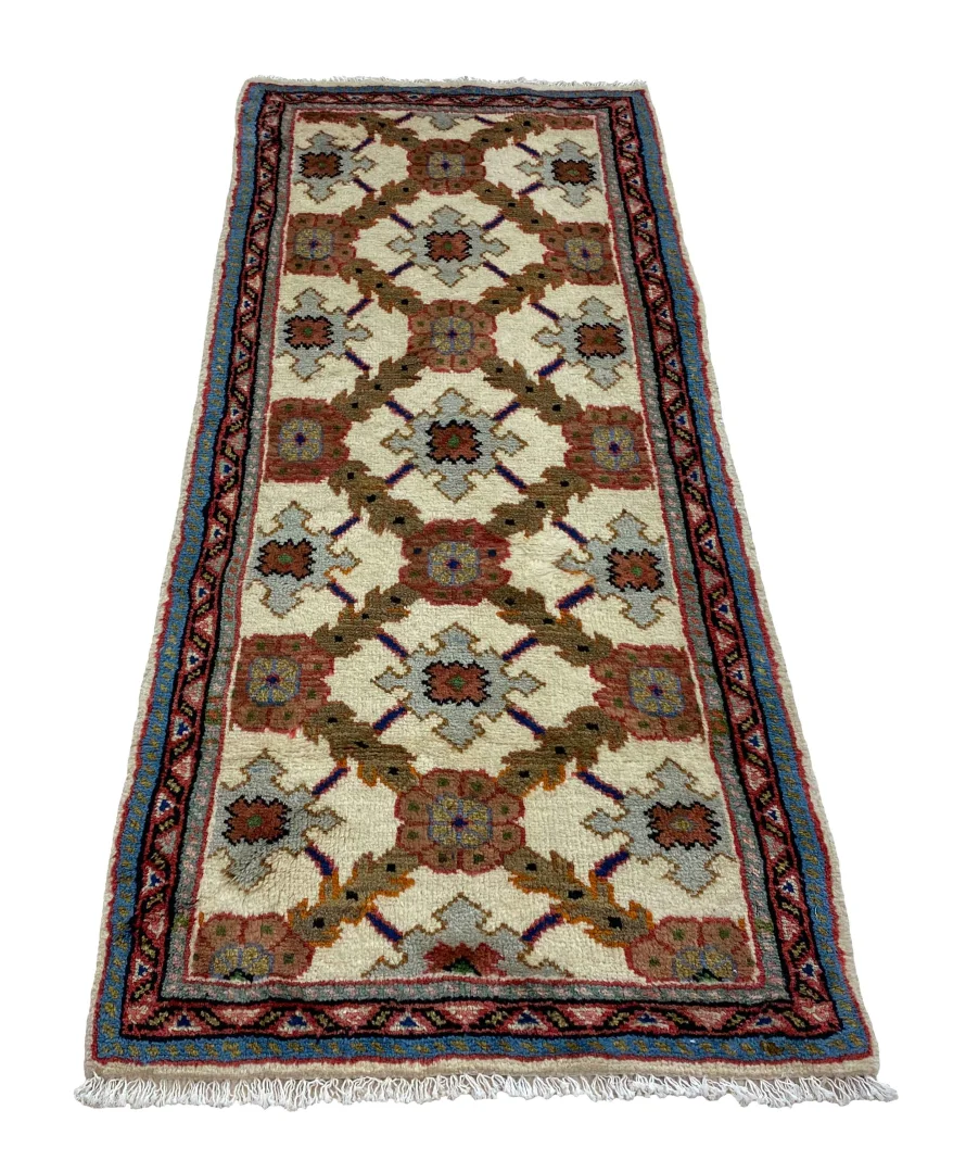 Alternative view of Wool Hamadan Persian Rug 138 × 60 cm, hand-knotted