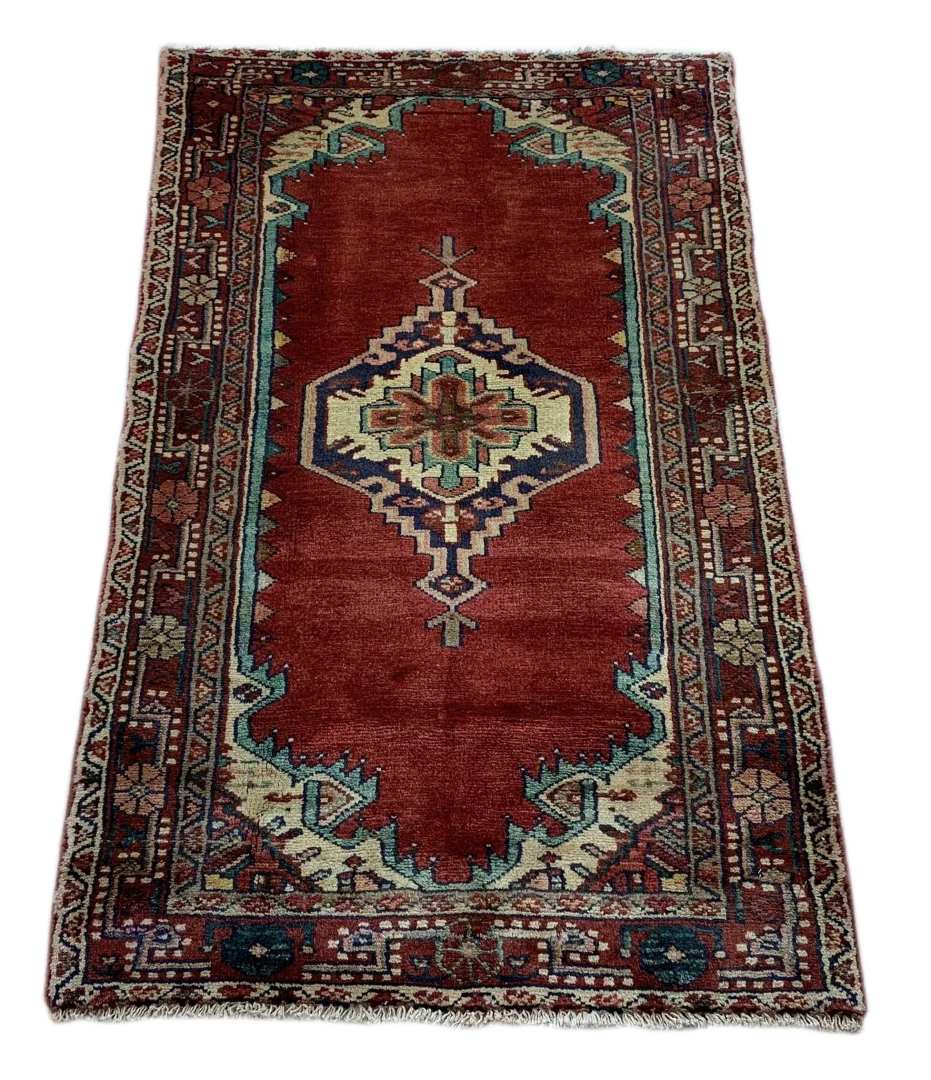Alternative view of Hand-Knotted Hamadan Persian Rug, Wool
