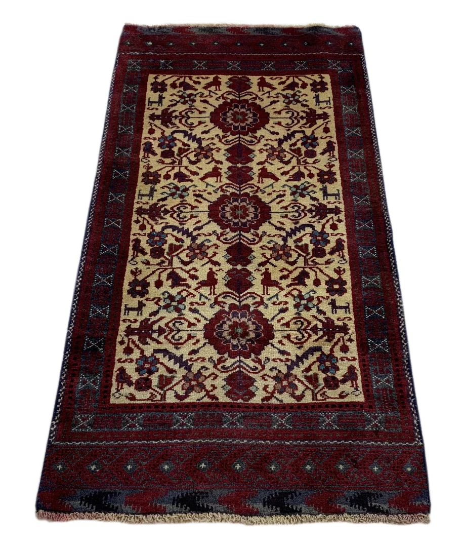 Alternative view of Hand-Knotted Hamadan Persian Rug, Wool
