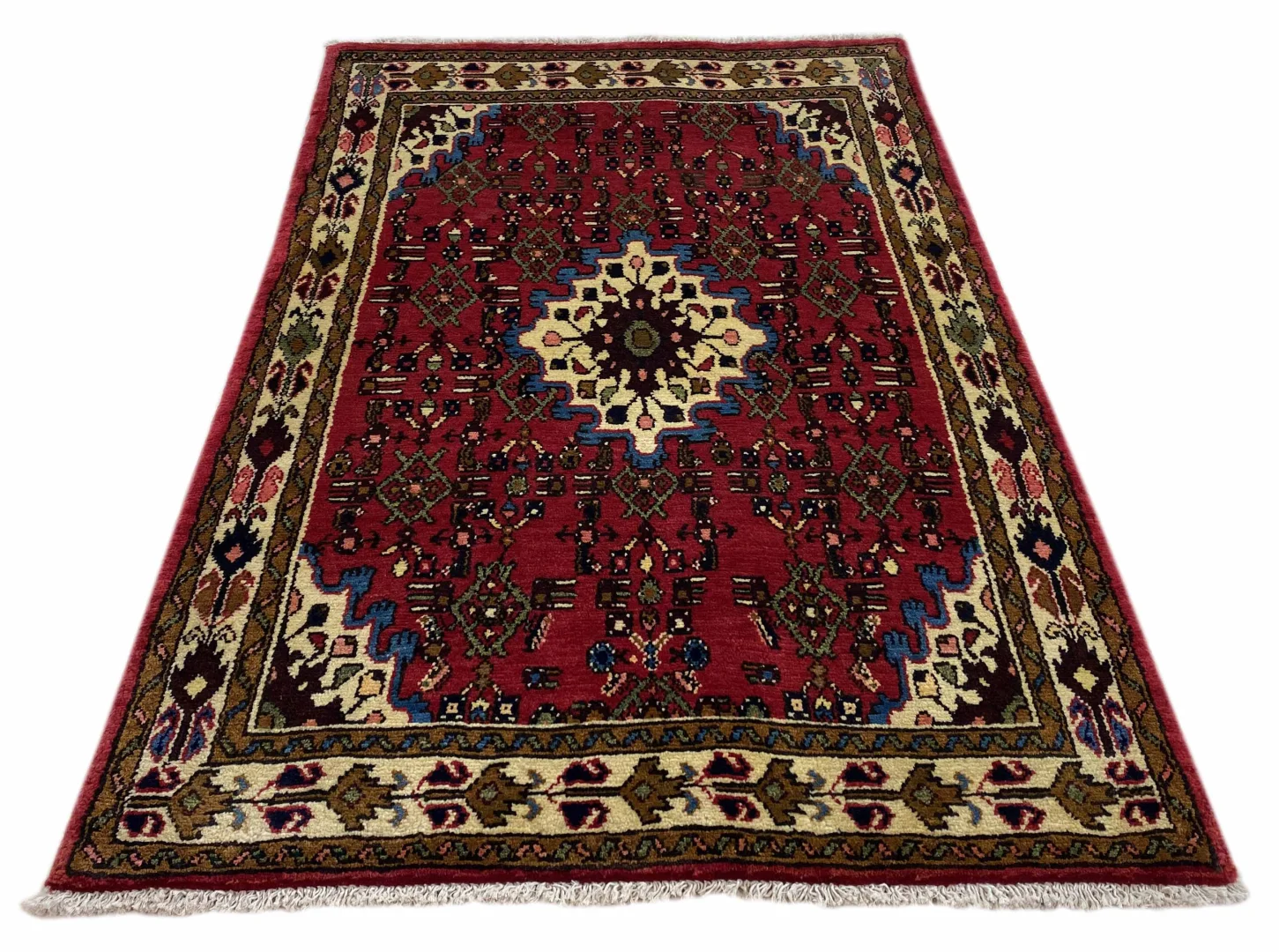 Alternative view of Hand-Knotted Hamadan Persian Rug, Wool