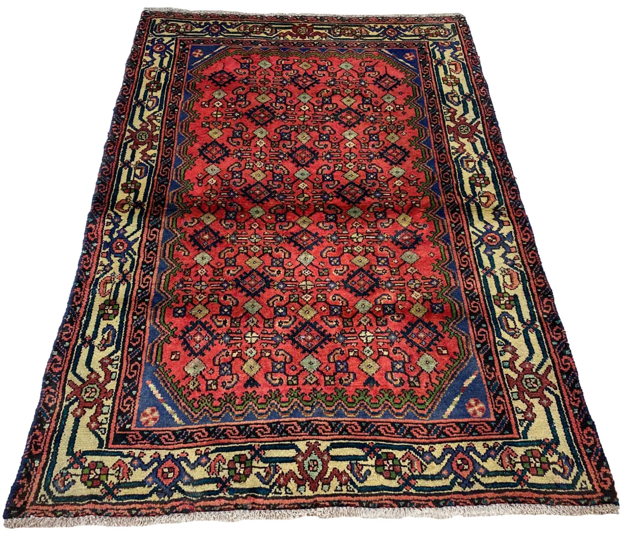 Alternative view of Hand-Knotted Hamadan Persian Rug, Wool