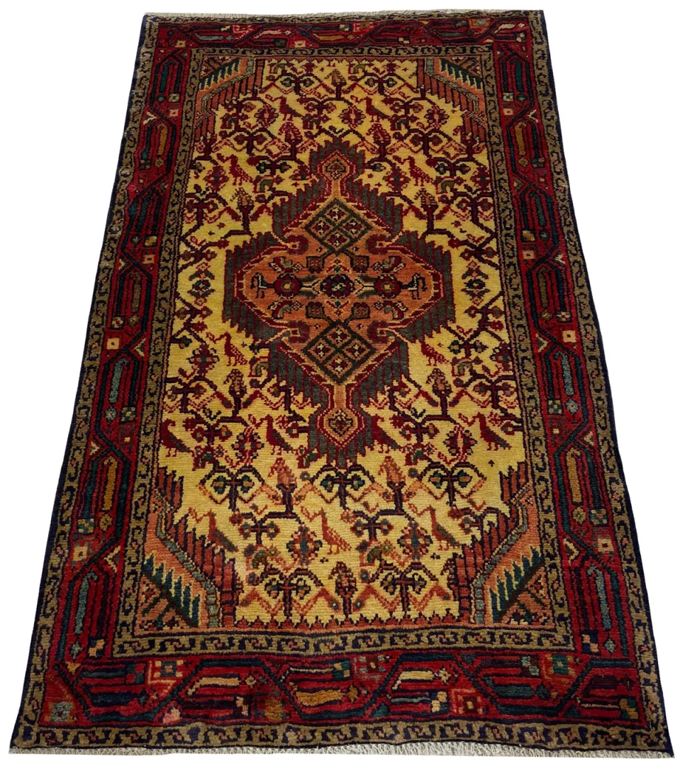 Alternative view of Hand-Knotted Hamadan Persian Rug, Wool