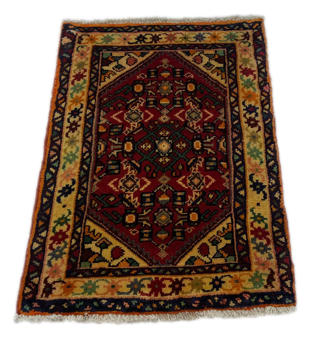 Alternative view of Hand-Knotted Hamadan Persian Rug, Wool