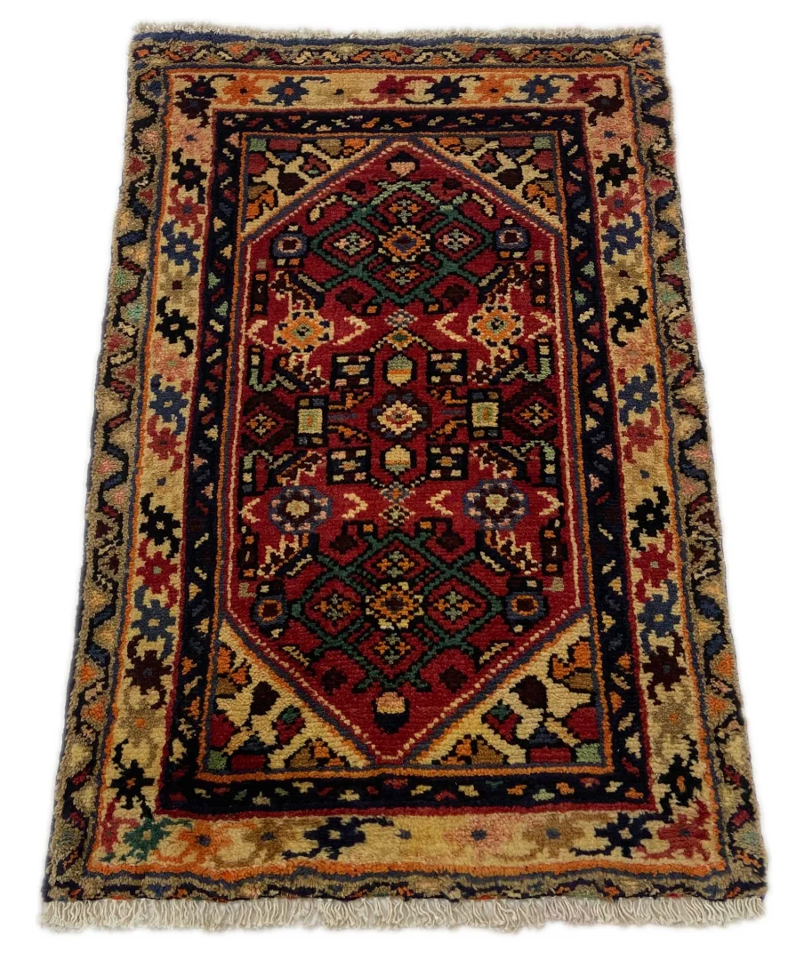 Alternative view of Hand-Knotted Hamadan Persian Rug, Wool