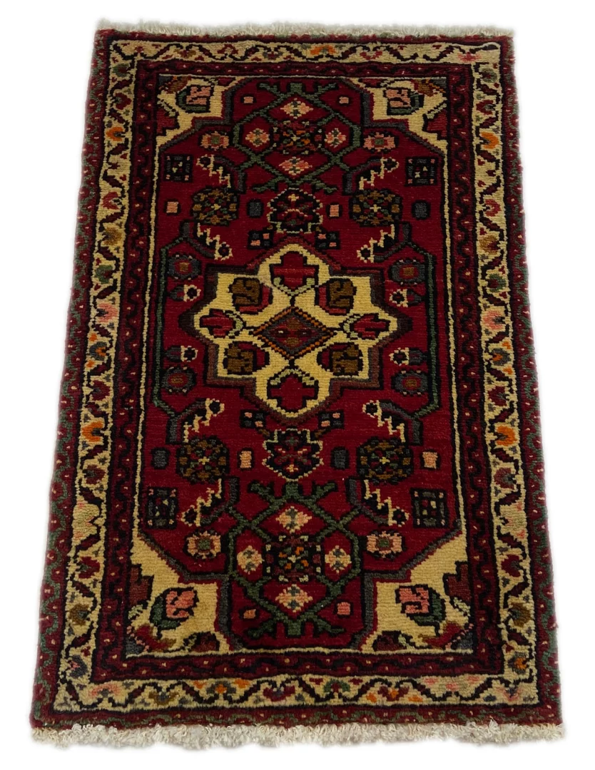Alternative view of Hand-Knotted Hamadan Persian Rug, Wool
